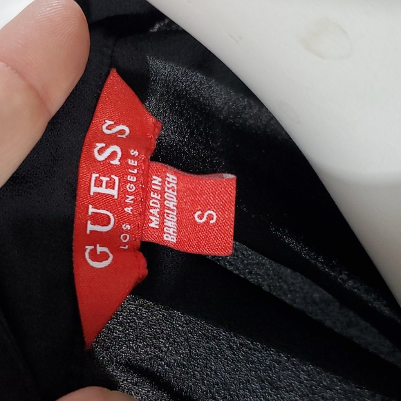 Guess Black Tunic Style Shirt Size Small - Picture 4 of 6